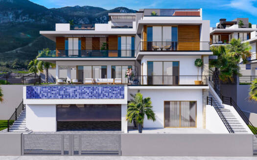 Spectra: Luxurious 4+1 Detached Villa in Lapta, Northern Cyprus with Private Pool and Rooftop Terrace