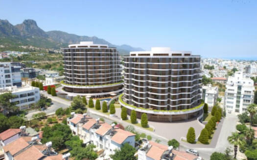 1+0 \ CC Towers Girne: Luxury Living with Panoramic Views