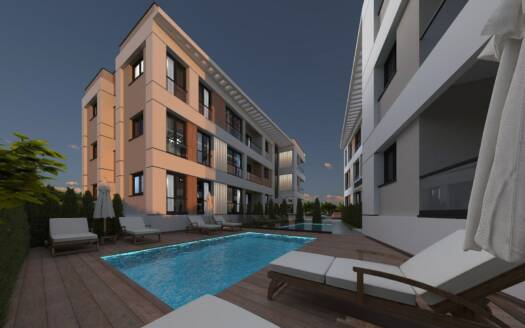 1BDR \ Moda Kent: Moderne appartementen in Lapta, Noord-Cyprus