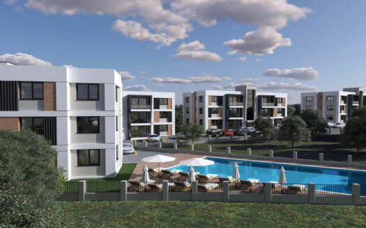 1BDR \ Elite Life: Moderne appartementen in Lapta, Noord-Cyprus met uitzicht op zee en de bergen